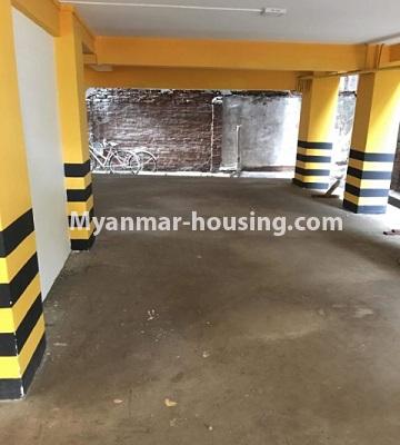 Myanmar real estate - for sale property - No.3409 - New condominium room for sale on Htan Ta Pin road, Kamaryut! - car parking view