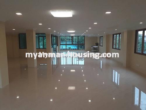 Myanmar real estate - for sale property - No.3421 - Four storey landed house with spacious halls for sale in Mayangone! - another hall view