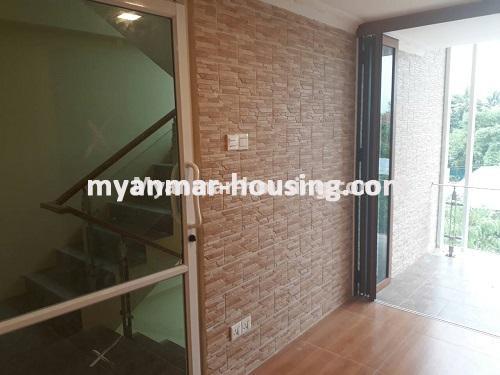 ミャンマー不動産 - 売り物件 - No.3421 - Four storey landed house with spacious halls for sale in Mayangone! - stair view