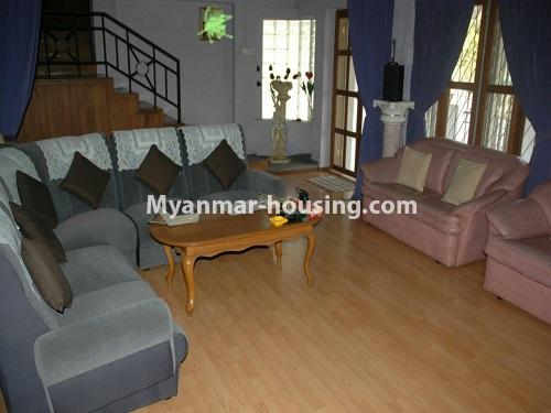 Myanmar real estate - for sale property - No.3423 - Lovely Half and Three Storey Landed House for sale in Tarmway! - another living room view