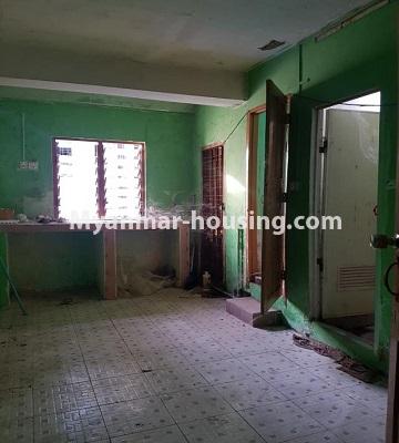 缅甸房地产 - 出售物件 - No.3428 - One bedroom apartment for sale in Lanmadaw Township. - kitchen view