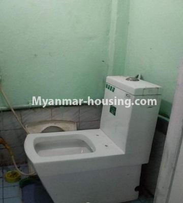 Myanmar real estate - for sale property - No.3429 - Top floor hall type for sale in Tarmway! - toilet view