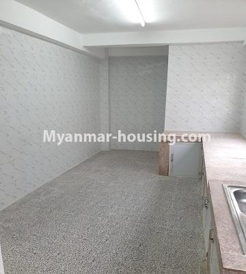 ミャンマー不動産 - 売り物件 - No.3430 - Newly renovated 2BHK apartment room for sale in Sanchaung! - another view of kitchen