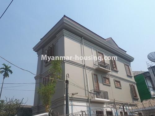 Myanmar real estate - for sale property - No.3433 - New four storey landed house for sale near The Embassy of Italy, Bahan! - house view