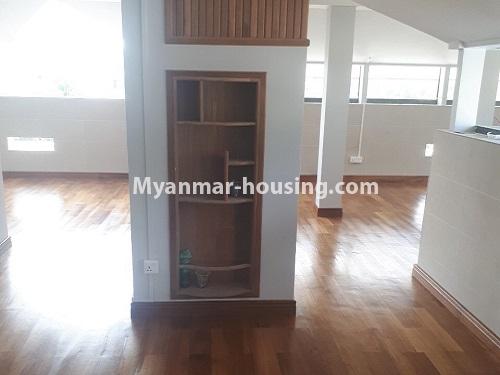 Myanmar real estate - for sale property - No.3433 - New four storey landed house for sale near The Embassy of Italy, Bahan! - top floor view