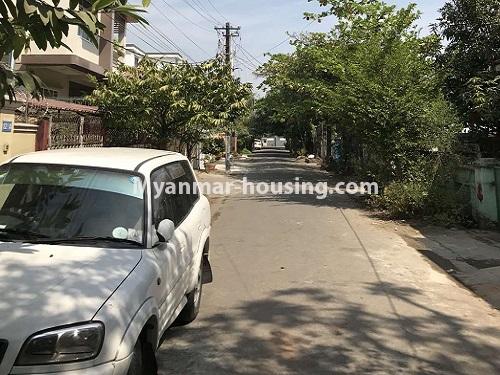 缅甸房地产 - 出售物件 - No.3434 - Landed house for sale in South Okkalapa! - front street view