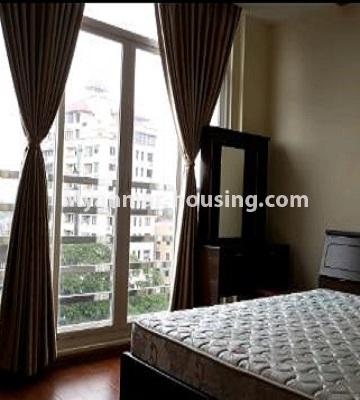 缅甸房地产 - 出售物件 - No.3438 - Decorated 3BHK  Condominium room for sale in Lanmadaw! - bedroom view