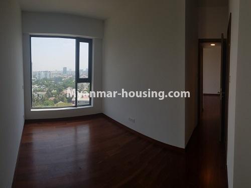 ミャンマー不動産 - 売り物件 - No.3441 - 2BHK Room in The Central Condominium for sale in Yankin! - living room view