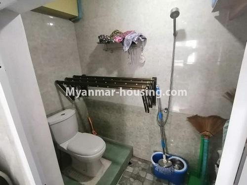 Myanmar real estate - for sale property - No.3442 - Decorated condominium room, fifth floor for sale in Sanchaung! - bathroom view