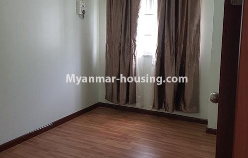 Myanmar real estate - for sale property - No.3444 - Decorated newly built condominium room for sale in Yankin! - another bedroom view