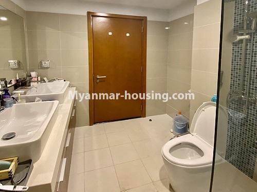 Myanmar real estate - for sale property - No.3446 - Star City Galaxy Tower Ground floor for sale, Thanlyin! - bathroom view