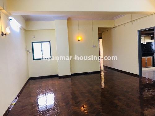Myanmar real estate - for sale property - No.3447 - 3 BHK mini condominium room for sale near Parami Sein Gay Har Shopping Mall! - another view of living room