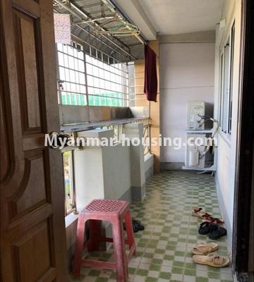 Myanmar real estate - for sale property - No.3450 - Fourth Floor Apartment for sale in Thaketa! - balcony view