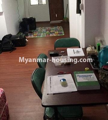 Myanmar real estate - for sale property - No.3451 - Fourth Floor Hall Type Apartment Room for Sale in Sanchaung! - hall view