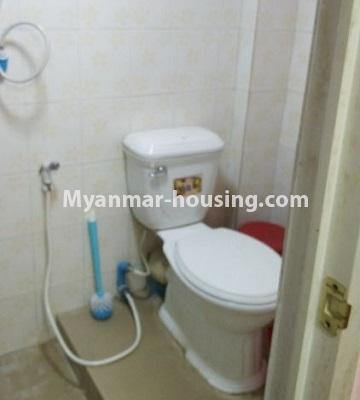 Myanmar real estate - for sale property - No.3452 - First floor apartment for sale in Thaketa! - toilet view