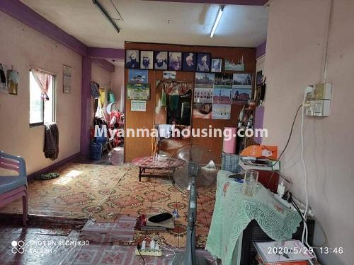 缅甸房地产 - 出售物件 - No.3454 - New Apartment for sale in U Bahan Street, Thin Gann Gyun! - living room and bedroom view