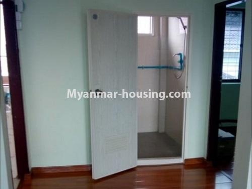 Myanmar real estate - for sale property - No.3455 - Fourth floor 3BHK Apartment room for sale near Laydaunkkan Road, Thin Gann Gyun! - bathroom view