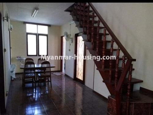 Myanmar real estate - for sale property - No.3456 - 4090 sq.ft land with two storey  house for sale, 7 Mile, Mayangone! - dining area view