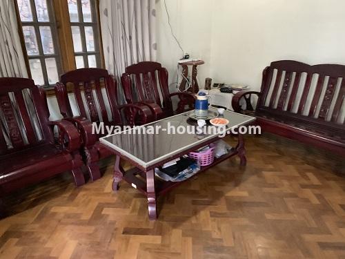 Myanmar real estate - for sale property - No.3459 - Two storey landed house for sale near Kabaraye Pagoda, Mayangone! - living room view