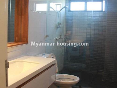 Myanmar real estate - for sale property - No.3460 - Luxurious  Serene condominium room for sale in South Okkalapa! - bathroom view