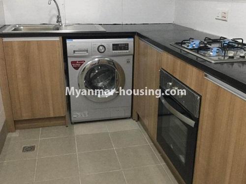 Myanmar real estate - for sale property - No.3463 - 2 BHK Star City Condominium room for sale in Thanlyin! - kitchen view