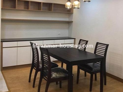 Myanmar real estate - for sale property - No.3463 - 2 BHK Star City Condominium room for sale in Thanlyin! - dining area view