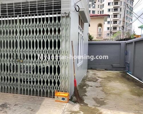 缅甸房地产 - 出售物件 - No.3474 - Two RC Landed House for Sale near Kabaraye Pagoda Road, Bahan! - extra space view of left side