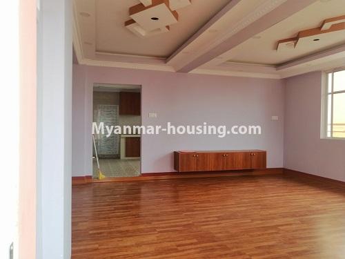 Myanmar real estate - for sale property - No.3477 - Large Botahtaung Penthouse with nice view for Sale! - another bedroom view