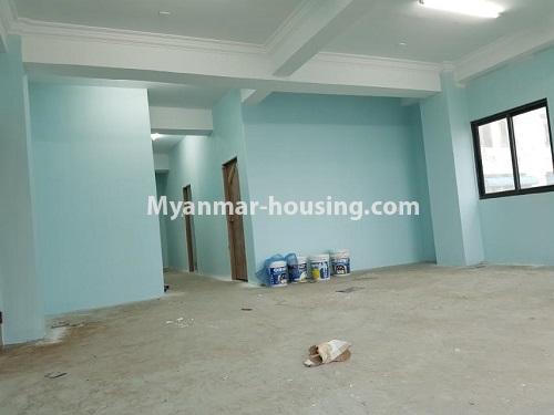 Myanmar real estate - for sale property - No.3478 - New condominium room for sale in Lanmadaw Township! - living room area