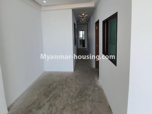 Myanmar real estate - for sale property - No.3478 - New condominium room for sale in Lanmadaw Township! - hallway 