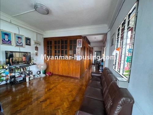 Myanmar real estate - for sale property - No.3481 - Three Bedroom Apartment for Sale in Tarmway! - another view of livingroom