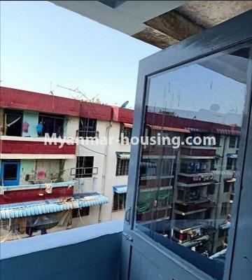 Myanmar real estate - for sale property - No.3483 - Two bedroom apartment for slae in Pan Hlaing housing, Kyeemyintdaing! - balcony