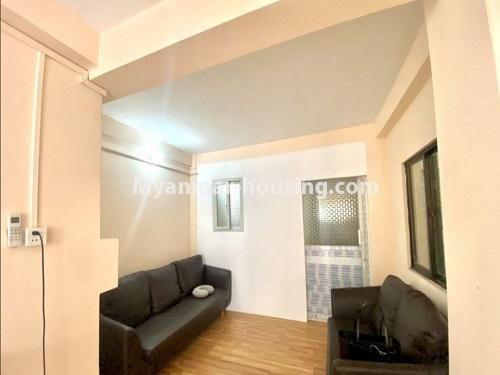 Myanmar real estate - for sale property - No.3484 - First Floor Apartment for Sale in Sanchaung! - bedroom area