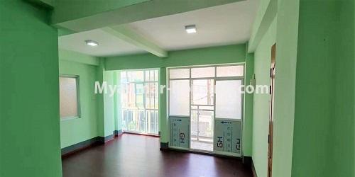 Myanmar real estate - for sale property - No.3485 - First Floor Condo Room for Sale near Sein Gay Har Shopping Mall, Hlaing! - living room