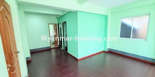 Myanmar real estate - for sale property - No.3485 - First Floor Condo Room for Sale near Sein Gay Har Shopping Mall, Hlaing! - another view of living room