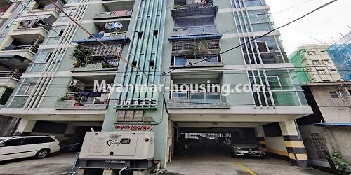 Myanmar real estate - for sale property - No.3485 - First Floor Condo Room for Sale near Sein Gay Har Shopping Mall, Hlaing! - building view