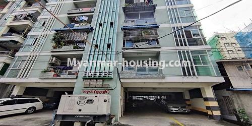 缅甸房地产 - 出售物件 - No.3485 - First Floor Condo Room for Sale near Sein Gay Har Shopping Mall, Hlaing! - building view