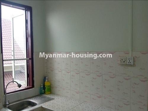 ミャンマー不動産 - 売り物件 - No.3486 - Fifth Floor Apartment For Sale in Shwe Keinnayi Housing, Thingan Gyun! - kitchen