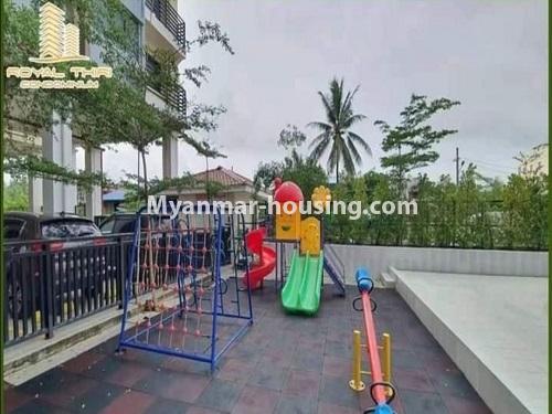 Myanmar real estate - for sale property - No.3488 - Royal Thiri Condominium with full facilities For Sale near Pyay Road in Insein! - play ground