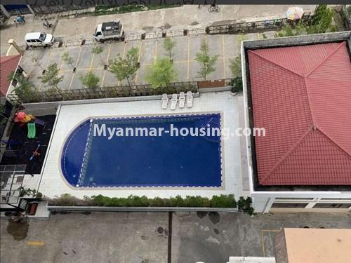 Myanmar real estate - for sale property - No.3488 - Royal Thiri Condominium with full facilities For Sale near Pyay Road in Insein! - swimming pool
