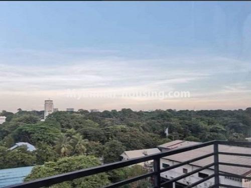 Myanmar real estate - for sale property - No.3489 - Pent House with a anoramic view for Sale near Inya Lake! - view from balcony