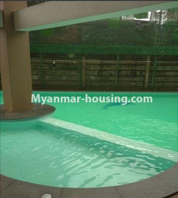 缅甸房地产 - 出售物件 - No.3491 - 2 BHK UBC Condominium Room for Sale in Thin Gann Gyun! - swimming pool