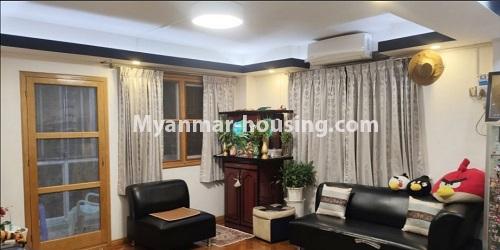 缅甸房地产 - 出售物件 - No.3492 - Three Bedroom Apartment for Sale on Yatanar Road, Thingan Gyun! - living room