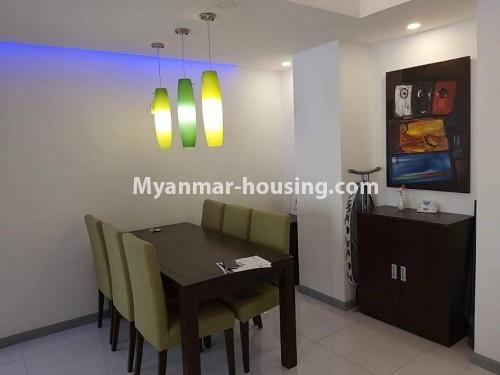 Myanmar real estate - for sale property - No.3494 - Star City Two Bedroom Condominium Room For Sale! - dining area