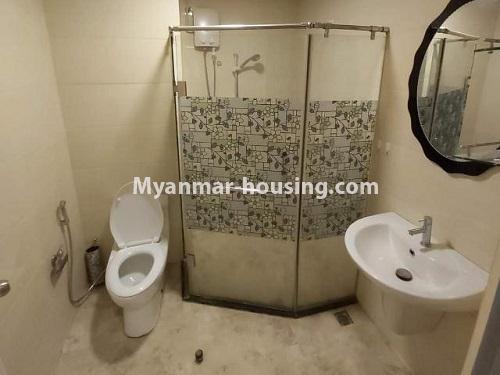 Myanmar real estate - for sale property - No.3494 - Star City Two Bedroom Condominium Room For Sale! - bathroom