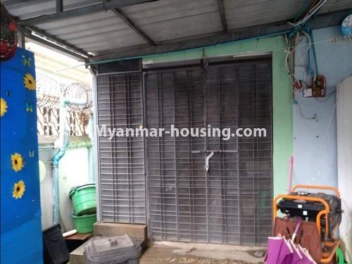 Myanmar real estate - for sale property - No.3496 - Two Storey Landed House for Sale in Thin Gan Gyun! - back yard 