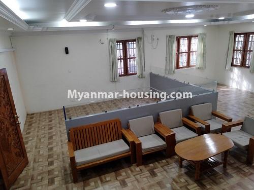 缅甸房地产 - 出售物件 - No.3497 - Two Storey House for Sale in Waizayantar Housing, Thin Gan Gyun! - downstairs view