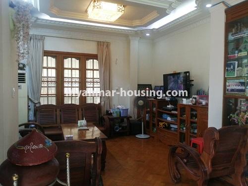 Myanmar real estate - for sale property - No.3498 - 7 Mile Two Storey Landed House For Sale! - downstairs living room