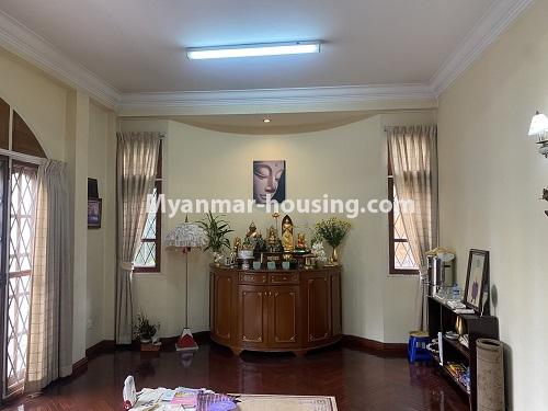 缅甸房地产 - 出售物件 - No.3499 - Landed House with a very central location for Sale in Kamaryut! - shrine room