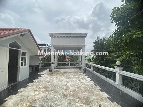 Myanmar real estate - for sale property - No.3499 - Landed House with a very central location for Sale in Kamaryut! - a nother view of patio